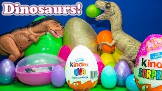 Opening Dinosaur Surprise Eggs With Tsum Tsum Toys And The Istant