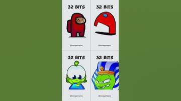 64 bits 32 bits 16 bits 8 bits 4 bits 2 bits 1 bit 1/2 bit 1/4 bit #shorts