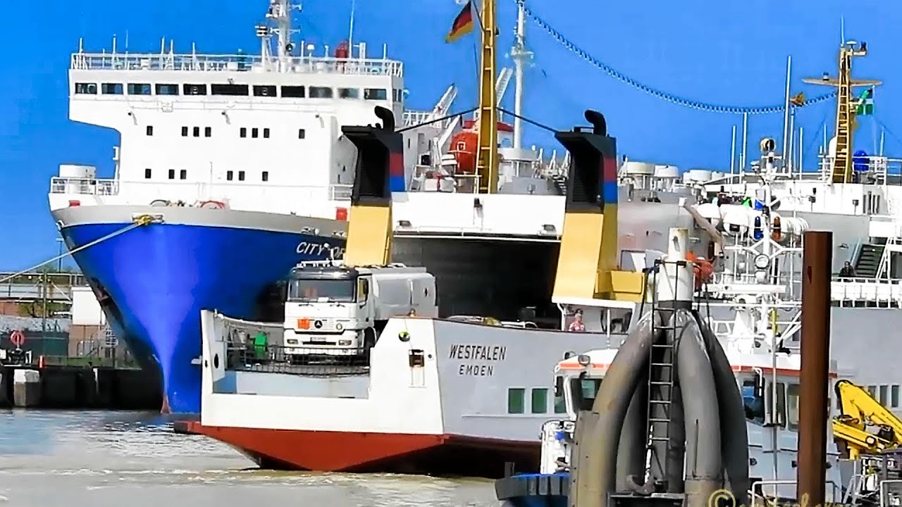 Borkum Fähre RoRo Autofähre WESTFALEN BJ 1972 DCNN IMO 7217004 Emden island ferry
