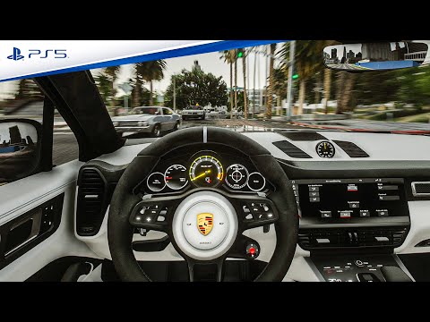 ⁴ᴷ⁶⁰ GTA 5 PS5 REAL LIFE Graphics - POV DRIVE 2022 Porsche Cayenne Turbo GT Gameplay [GTA V PC Mods]