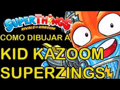 COMO DIBUJAR A SMASH CRASH DE KAZOOM KIDS DE SUPERTHINGS/HOW TO DRAW SMASH  CRASH FROM SUPERTHINGS 