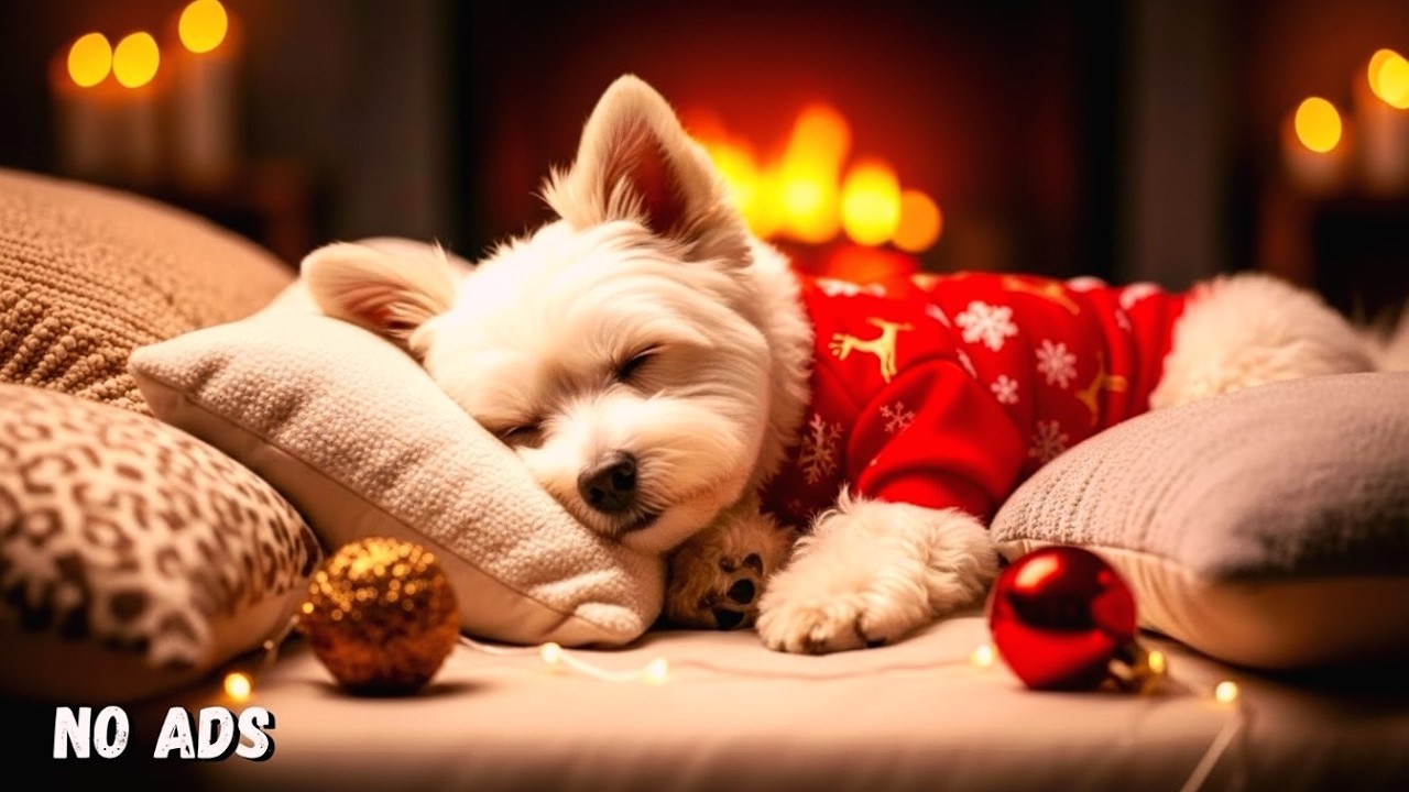 24 Hours of Relaxing Music🐶🎅Deep Sleep Puppy Calm Music🐶🎵Dog Separation Anxiety Music #dogmusic