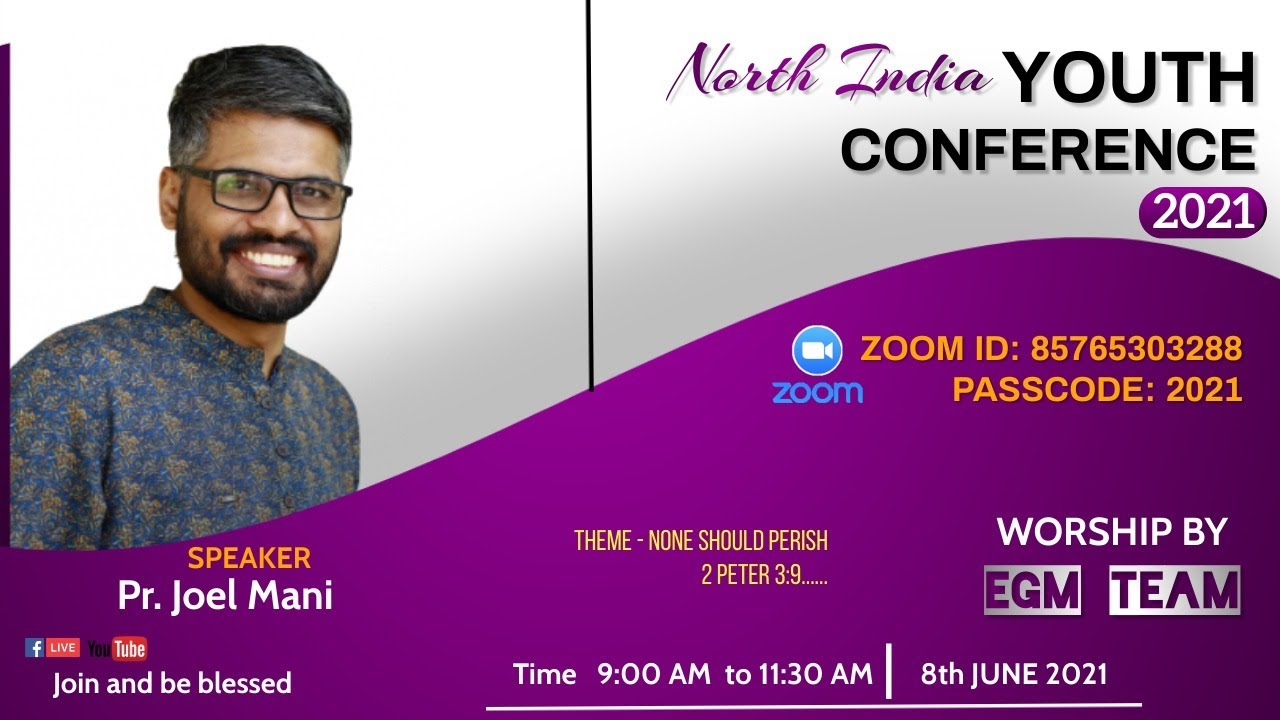 North India Youth Conference 2021 || Day 2 || Session I ...