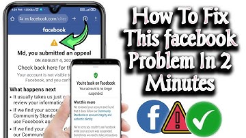 How to solve you submitted an appeal facebook problem(2025) FB submitted an appeal problem solved