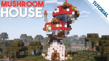 How to Build a Dual Mushroom House! (Remastered Minecraft Tutorial)