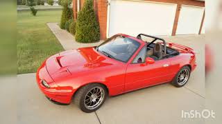 Player Profile Brian's Custom 1990 Mazda Miata walk threw and parts list