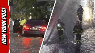 NYC Streets Turn into Rivers as Flash Flooding Slams City