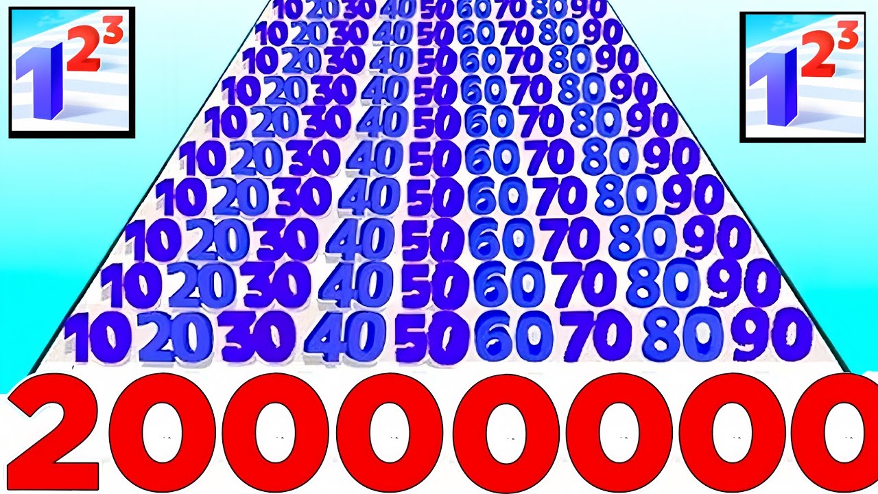 Ball Run 2048 - Marge Ball infinity 🆚 Jelly Run 2048♾️ Cubes Runner| Number run Gameplay Epi3 