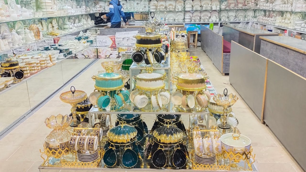 Biggest Crockery Store Wholesale Price Faisalabad 03157904343 YouTube