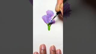 Easy Flower Painting for Beginners 🌸 | Simple Acrylic Art Tutorial #satisfyingvideo