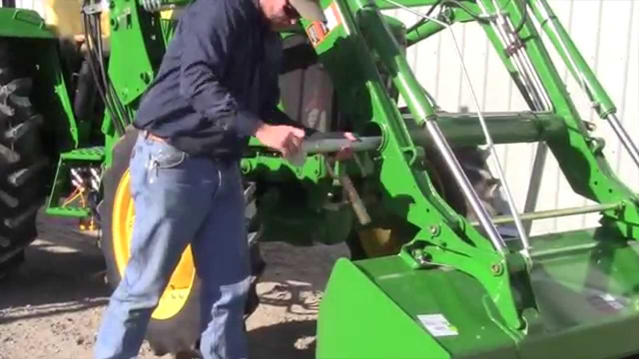 How to Attach a 553 Loader to a John Deere 5 Series Tractor YouTube