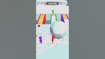 Snow Race Game Level 84 | Snow Race Game #shorts #snowrace #race