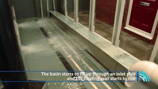 UK Flood Barriers Test Tank - Self Activating Flood Barrier