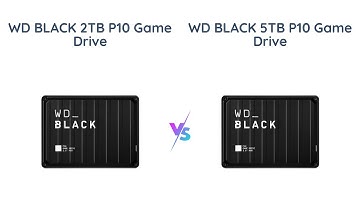 WD BLACK P10 Game Drive - 2TB vs 5TB Comparison