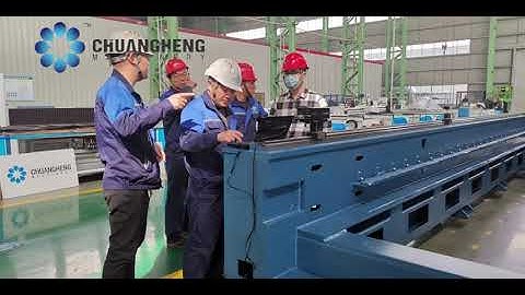 Laser interferometer to Calibrate for straightness and accuracy on sheet metal working machine