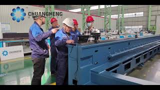 Laser interferometer to Calibrate for straightness and accuracy on sheet metal working machine