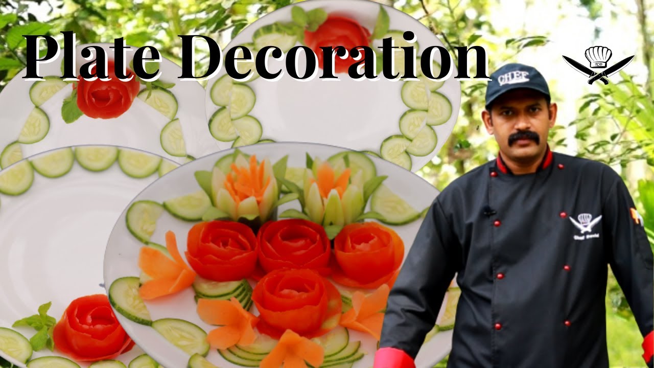 VEGETABLE CARVING Make your dinning table Amazing Plate Decoration