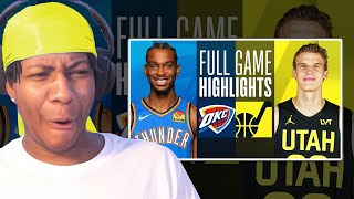 Lvgit Reacts To THUNDER at JAZZ | FULL GAME HIGHLIGHTS | February 6, 2024