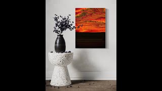 Crazy Tool From Starbucks To Create This Painting.    Acrylic Pour Painting, Flow Art, Fluid Art