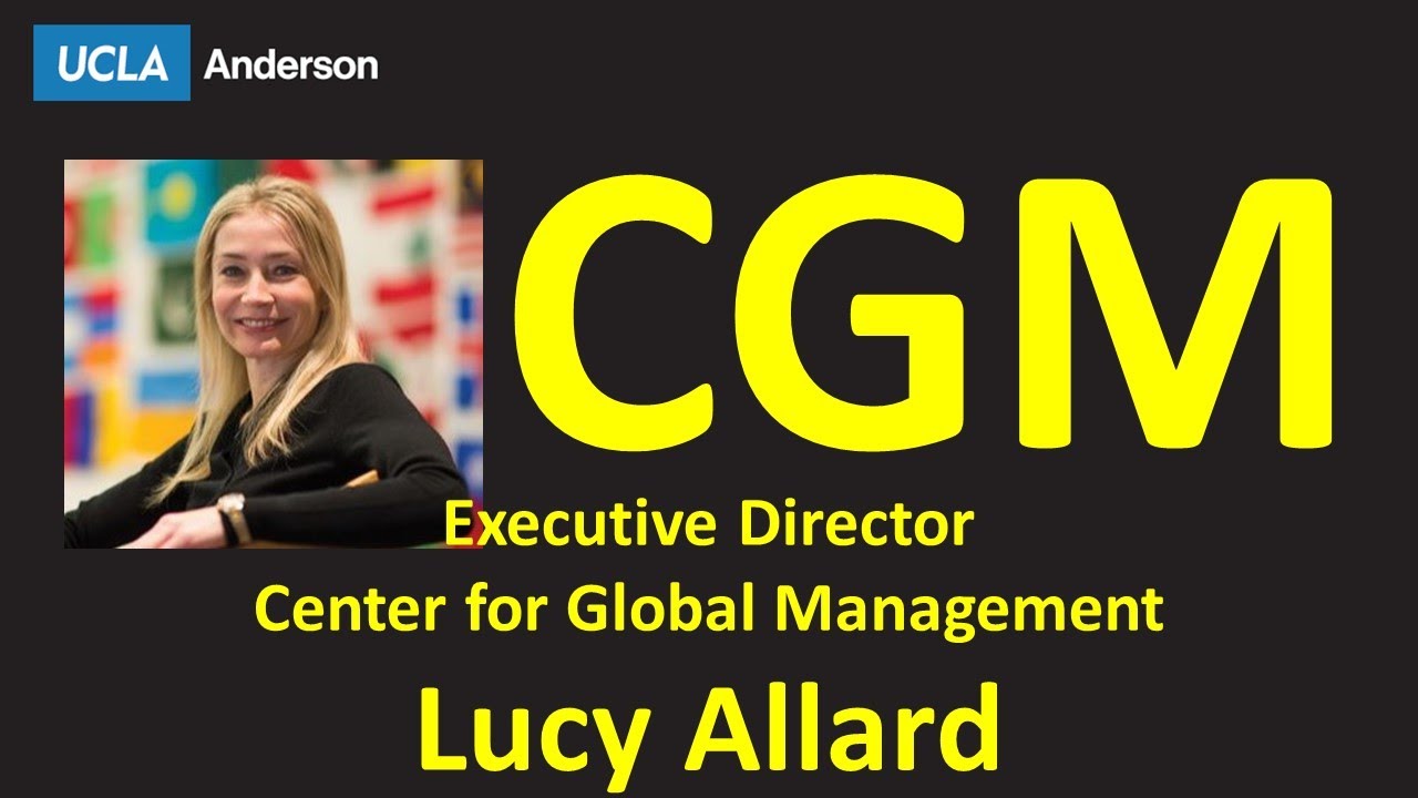 Центр глобального менеджмента (CGM) с участием исполнительного директора Люси Аллард.