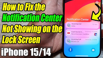 How to Fix the Notification Center Not Showing on the Lock Screen | iPhone 15/14/13