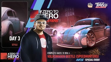Zero To Hero 🏁 Day 3 STYLE  1963 Volkswagen Beetle (Speedhunters)  NFS No Limits