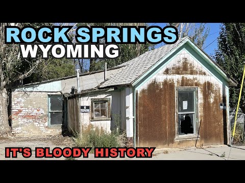 ACROSS WYOMING Back Roads Drive to ROCK SPRINGS - Site Of One Of American History's Darkest Events