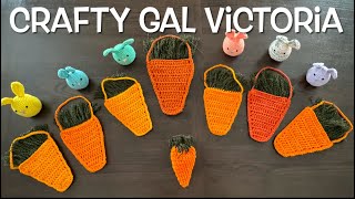 Last Minute Crochet Bunny Amigurumi and Treat Bags For Easter🐰 🥕