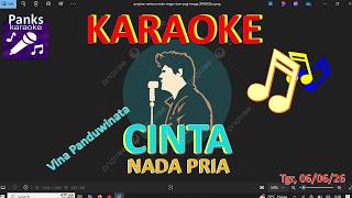CINTA - VINA PANDUWINATA - KARAOKE (NADA PRIA) //harry dp.