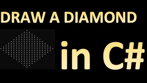 How to draw a diamond using C#