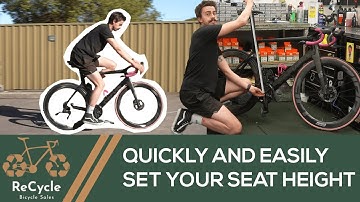 How To Set Your Seat Height Quickly, Easily, & Accurately!!