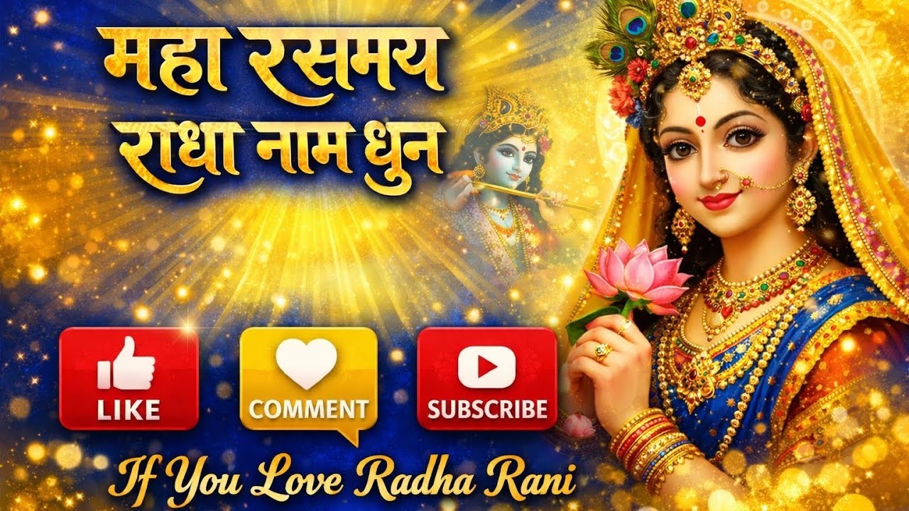 महा रसमय राधा नाम धुन | सुबह-शाम सुनें और पाएँ राधा रानी की कृपा