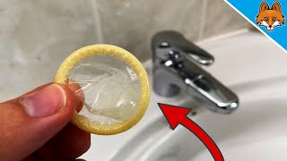 Put a CONDOM over your FAUCET and WATCH WHAT HAPPENS  (Ingenious)