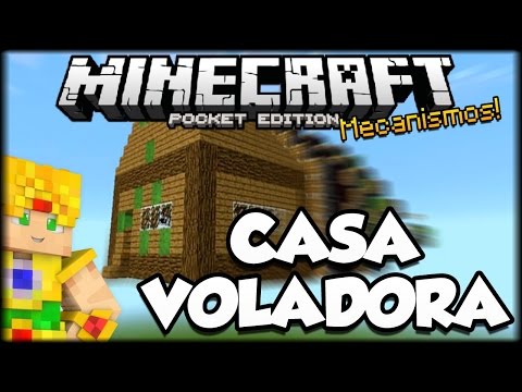 CASA VOLADORA INTELIGENTE EN MINECRAFT PE 0.16.0 ! - Mecanismos de Redstone - Pocket Edition