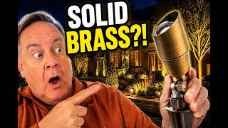 Are Solid Brass Landscape Lights Worth It? Gardencoin Spotlights Unboxed