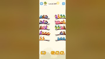 Bird Sort Colour GAMEPLAY LEVEL 219🔥Subscribe Channel@8-Bit games🔥
