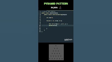 Pyramid Star Pattern In Java🎉#javaprogramming #patterncreation #coding #viral #programming #java