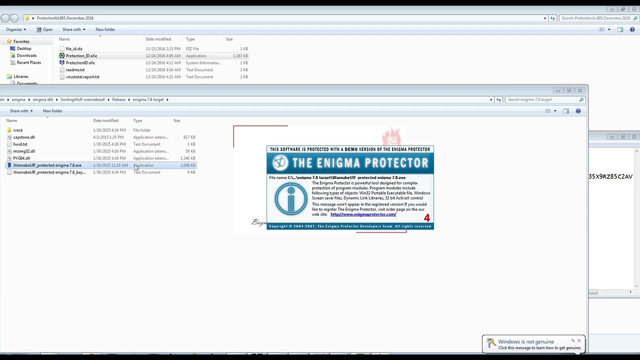 Newest Enigma Protector 7.8 x64 HWID change