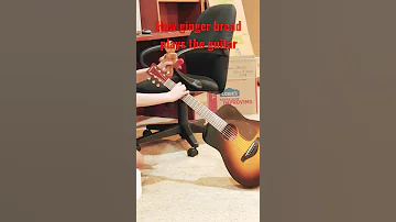 How gingerbread plays the guitar