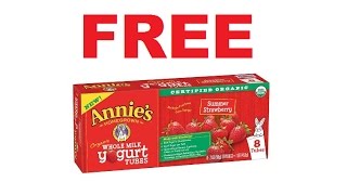 FREE Annie's Organic Whole Milk Yogurt 8-ct Tubes at Shaw's thru 1/9/17 with MyMixx