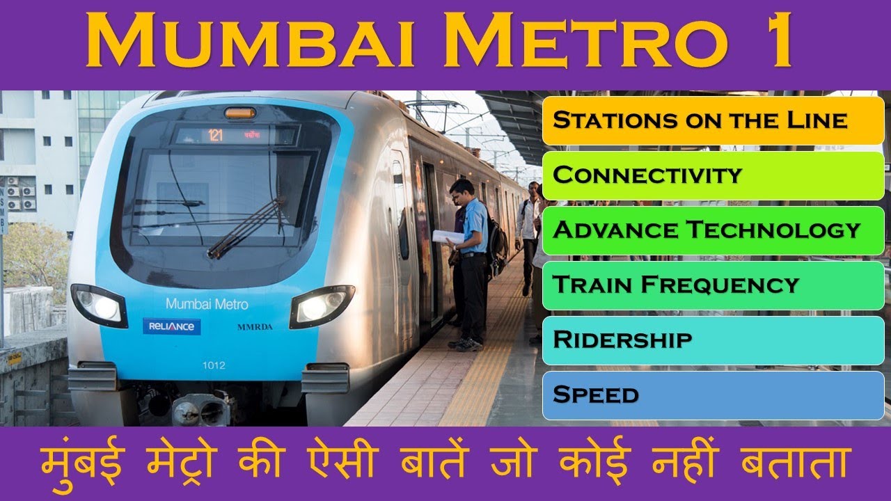 Mumbai Metro 1 Versova Andheri Ghatkopar Metro Indian Postman