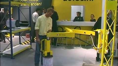 Dotec Roll Handler Rollenwender Reel Turner process FlexArm®