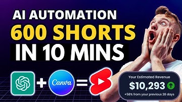 I Created 500 Reels & Shorts In 10 mins Using Chat GPT & Canva. [FREE] #bulkcreate