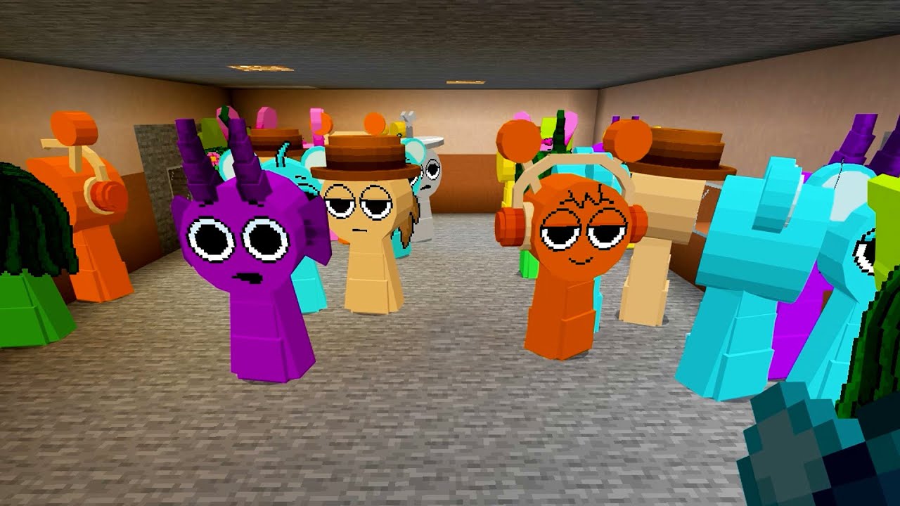 NEW Incredibox Sprunki & HORROR SPRUNKI & GMOD MAP | Minecraft Bedrock / Ep.214 #sprunki