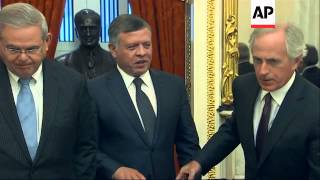 Download Lagu Jordan's King Abdullah II met with members of the U.S. Senate Foreign Relations Committee on Tuesday MP3
