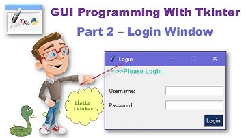 Login System | Part 2 | Python 3 | Tkinter | Login Window