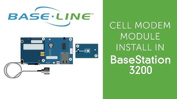 Cell Modem Module Installation and Setup, BaseStation 3200