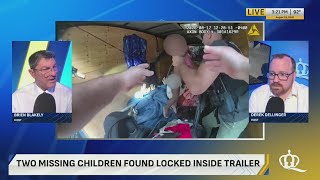 VIDEO: Police rescue abducted children found inside locked trailer