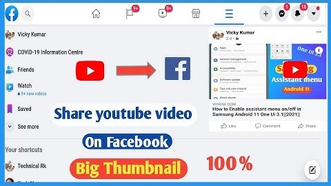 Share Youtube Video with Big Thumbnail on Facebookk | 2022 |#Technical_RK
