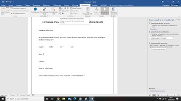 Comment réaliser un questionnaire avec Word